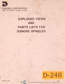 Dumore-Dumore Exploded View and Parts Lists for Spindles Manual Year (1982)-Spindle Parts-01
